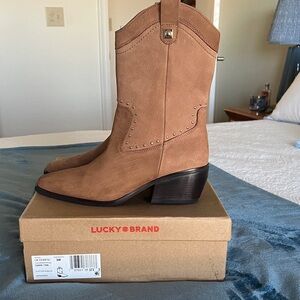 Lucky Brand Tan Heeled Boots